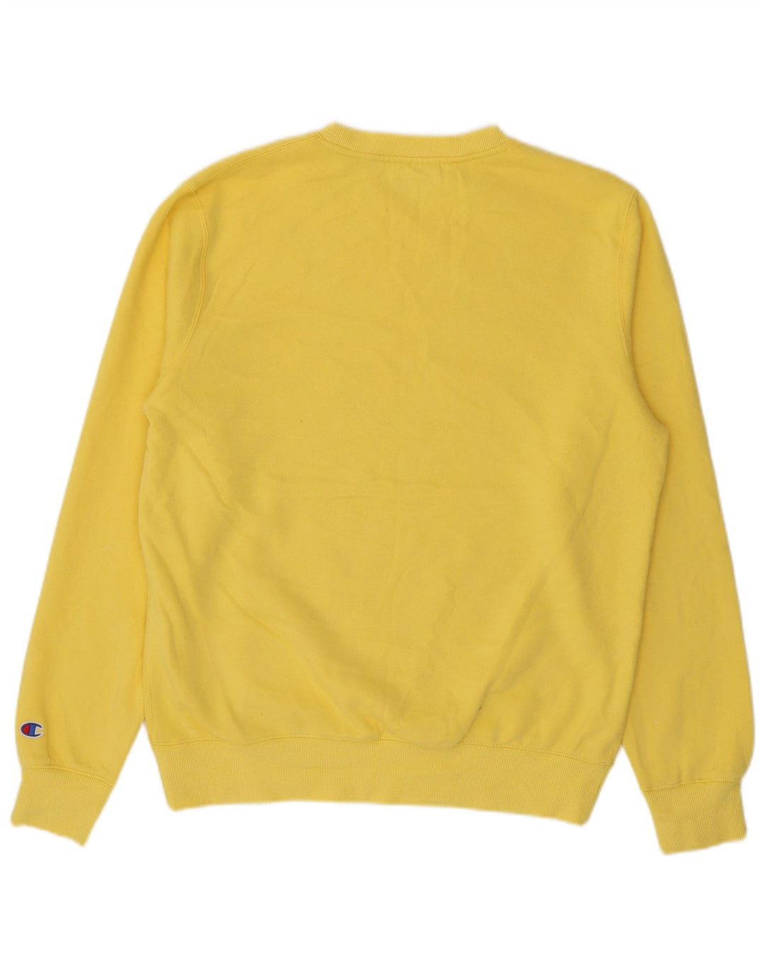 Męski sweter z grafiką Champion, duży, żółty, bawełniany