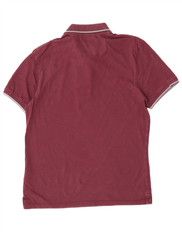 Męska koszulka polo Lyle & Scott, średnia bordowa bawełna
