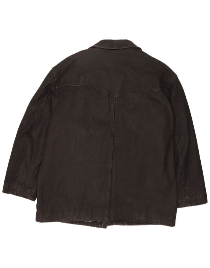 Vintage męska skórzana kurtka UK 42 XL czarna