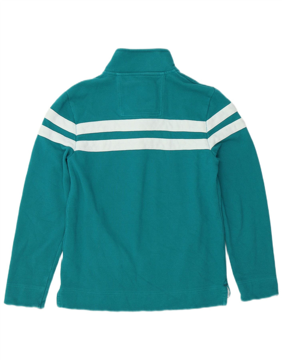 Crew Clothing Męska bluza z kapturem, mały turkusowy blok kolorów