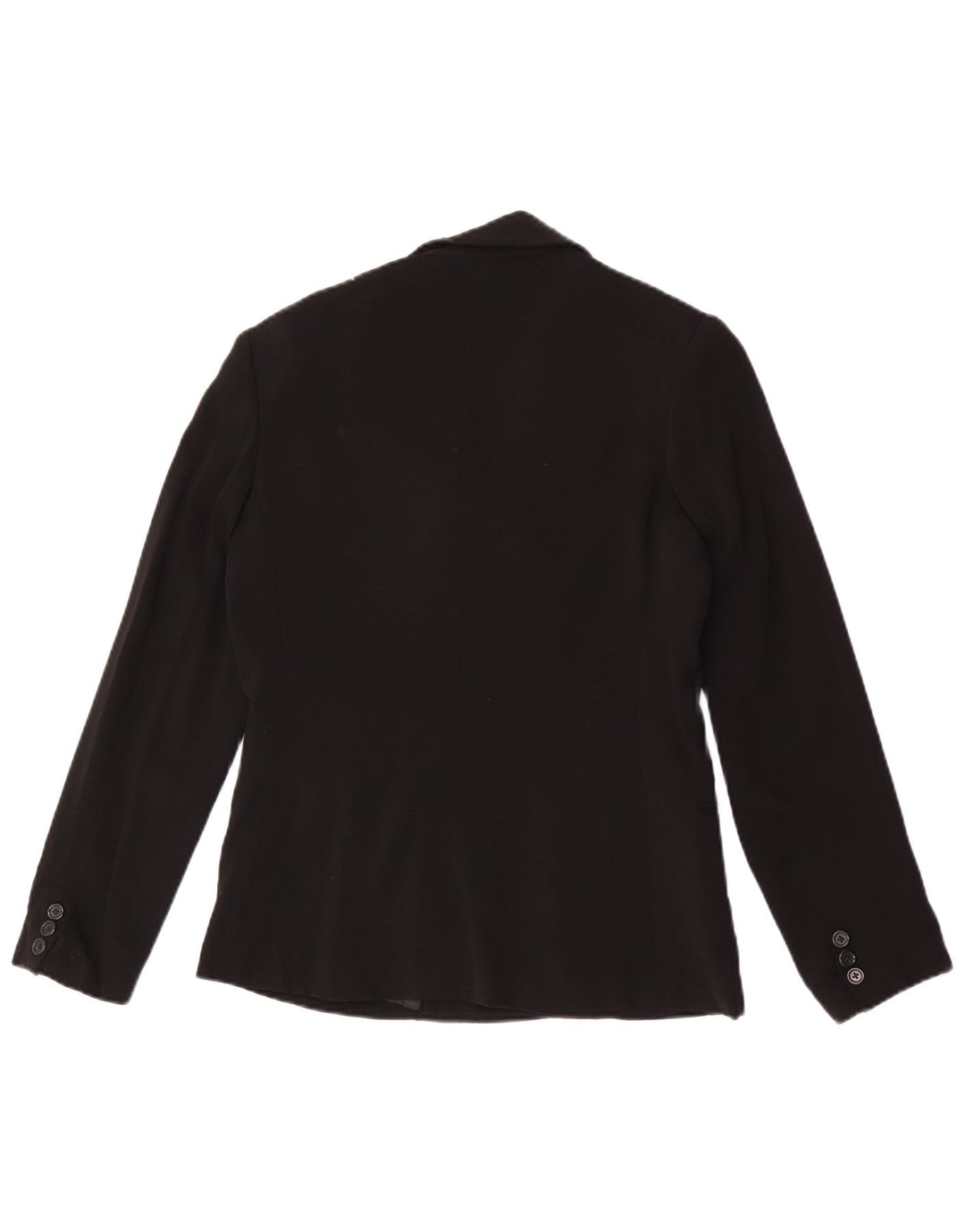 Płaszcz damski Jigsaw Pea Coat UK 14, średnia czarna wełna