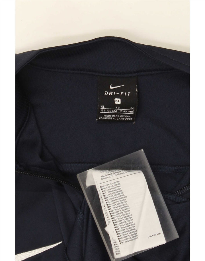 Kurtka chłopięca Nike Dresowa Top 13-14 lat XL Granatowa, Poliester