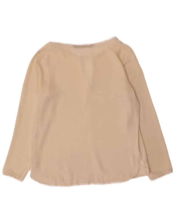 Damska bluzka z długim rękawem Zara Top UK 10 Small Beige
