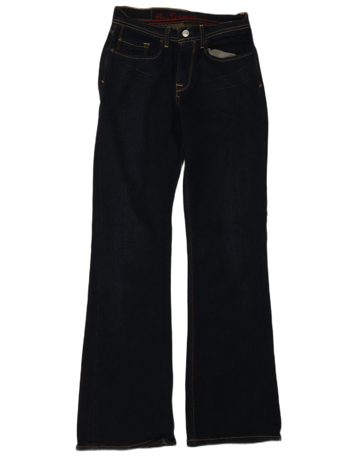 Damskie jeansy Bootcut Ben Sherman W28 L32 Granatowe, bawełniane
