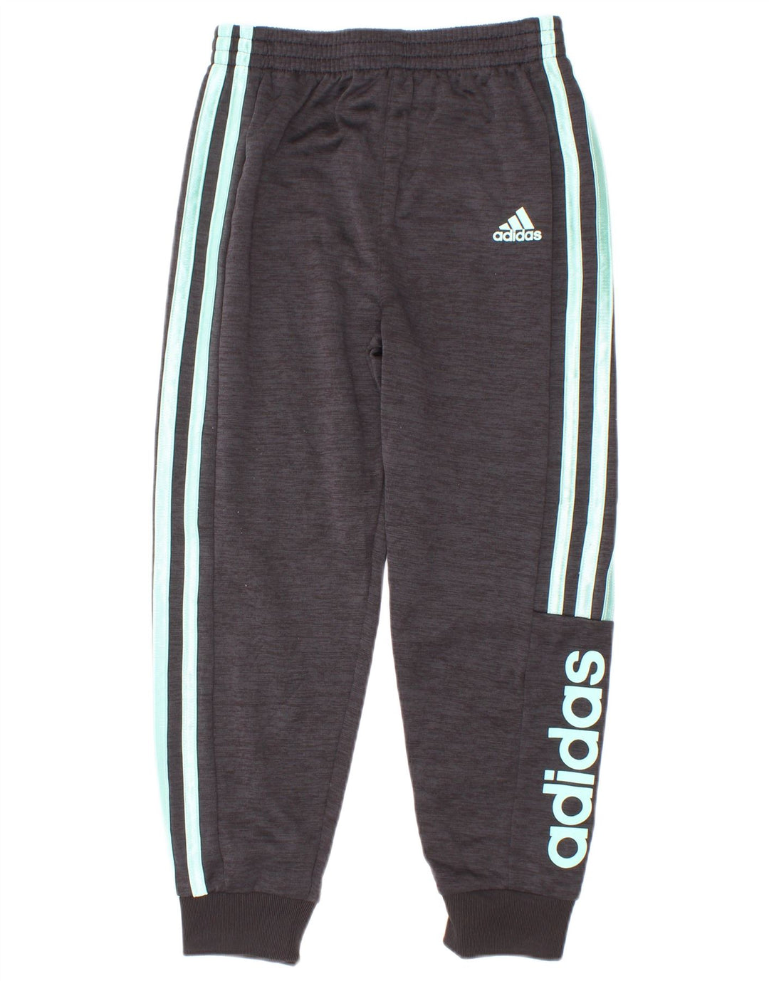 Chłopięce spodnie dresowe Adidas z grafiką, 5-6 lat, szary poliester