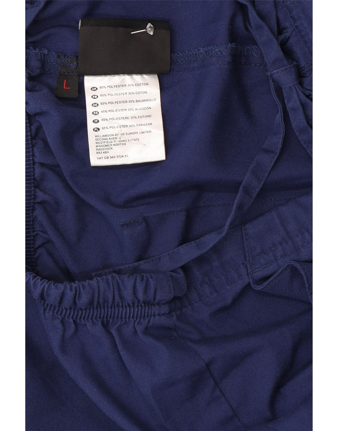 Męskie spodnie cargo Dickies Regular, duże W34 L30 Granatowy poliester