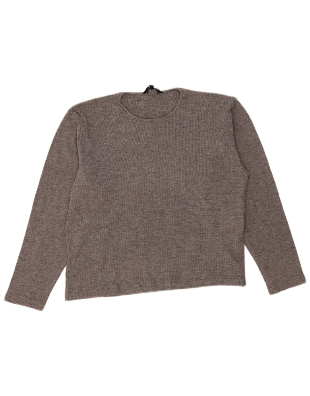 CALVIN KLEIN Womens Oversized Top Long Sleeve UK 16 Large Grey