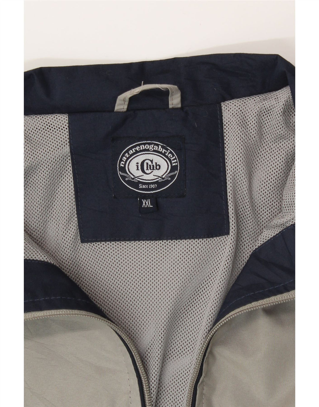 Męska kurtka bomber Nazareno Gabrielli UK 44 2XL Szary poliester