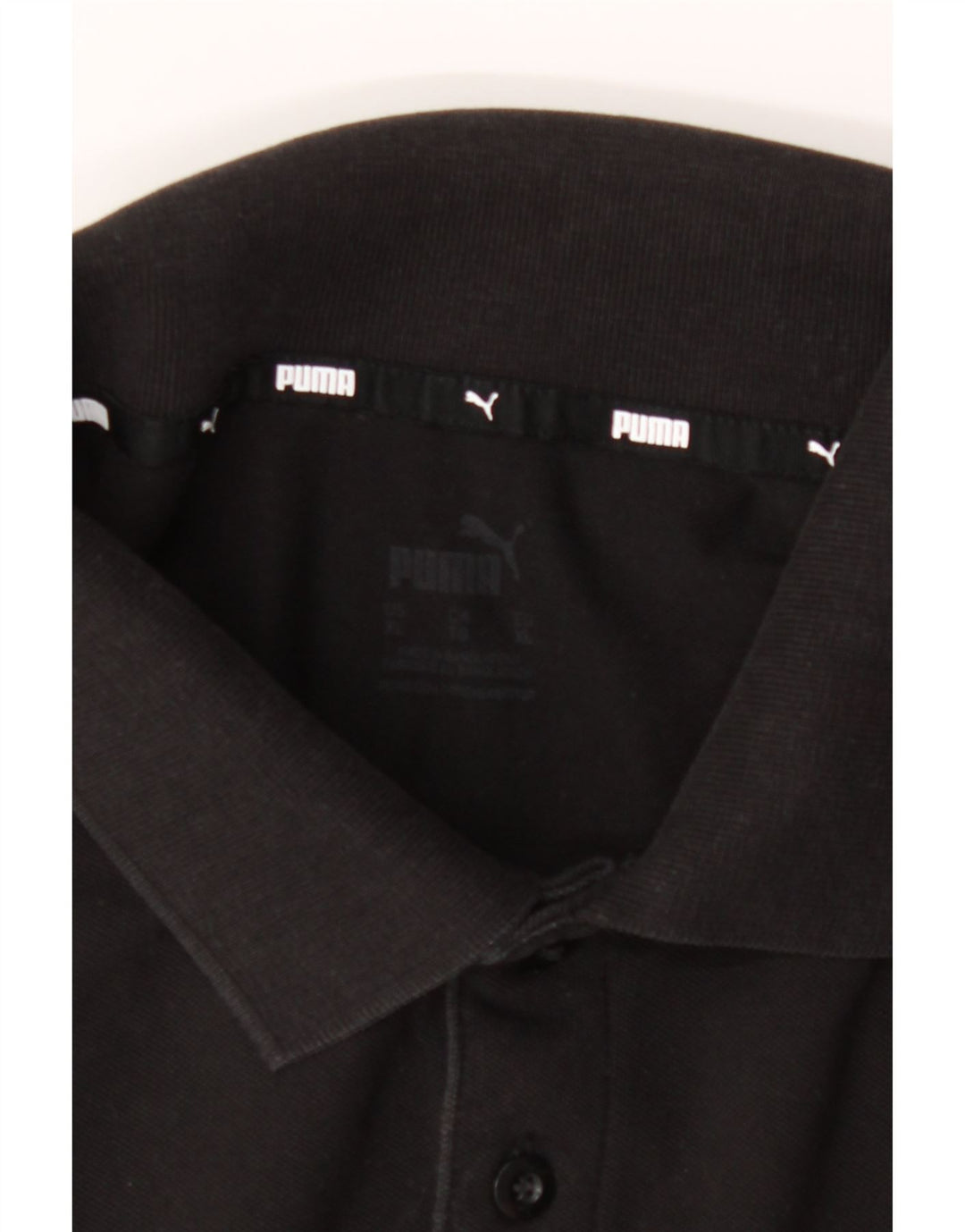 PUMA Mens Polo Shirt XL Black Cotton Vintage Puma and Second-Hand Puma from Messina Hembry 