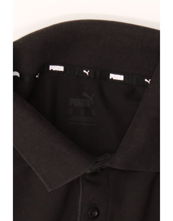 PUMA Mens Polo Shirt XL Black Cotton Vintage Puma and Second-Hand Puma from Messina Hembry 