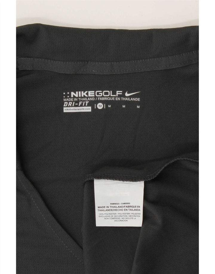 Damska koszulka polo Nike Dri Fit UK 14, średni szary poliester