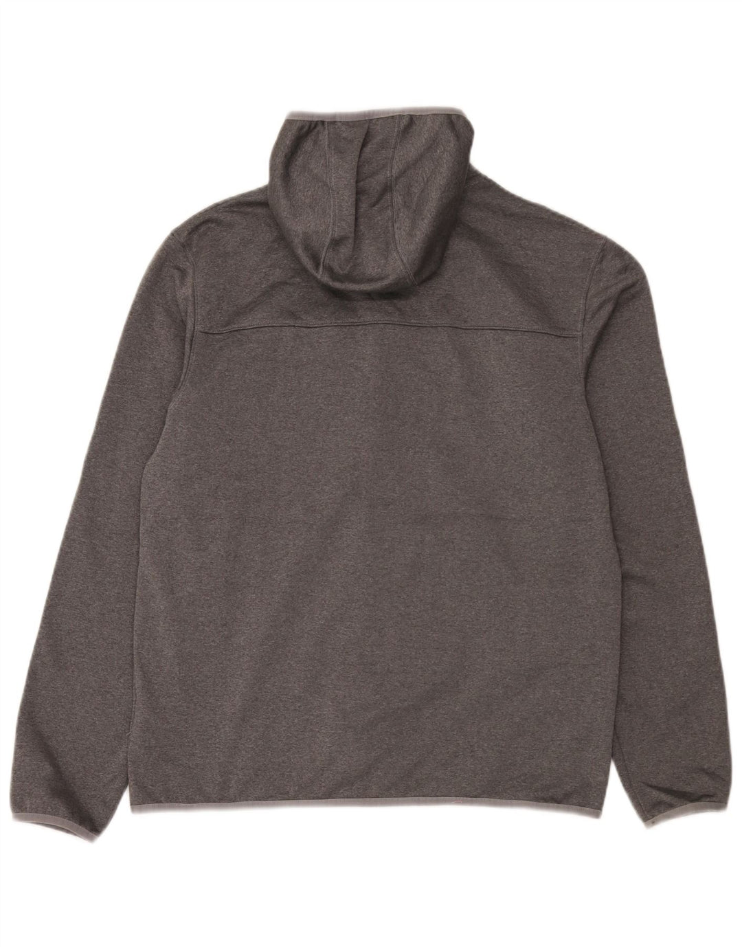 Męski sweter z kapturem i zamkiem błyskawicznym The North Face, duży, szary, poliestrowy