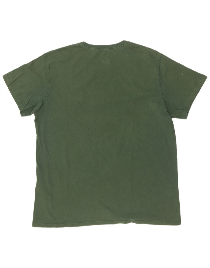 Męski T-shirt Levi's o standardowym kroju, duży, zielony, bawełniany