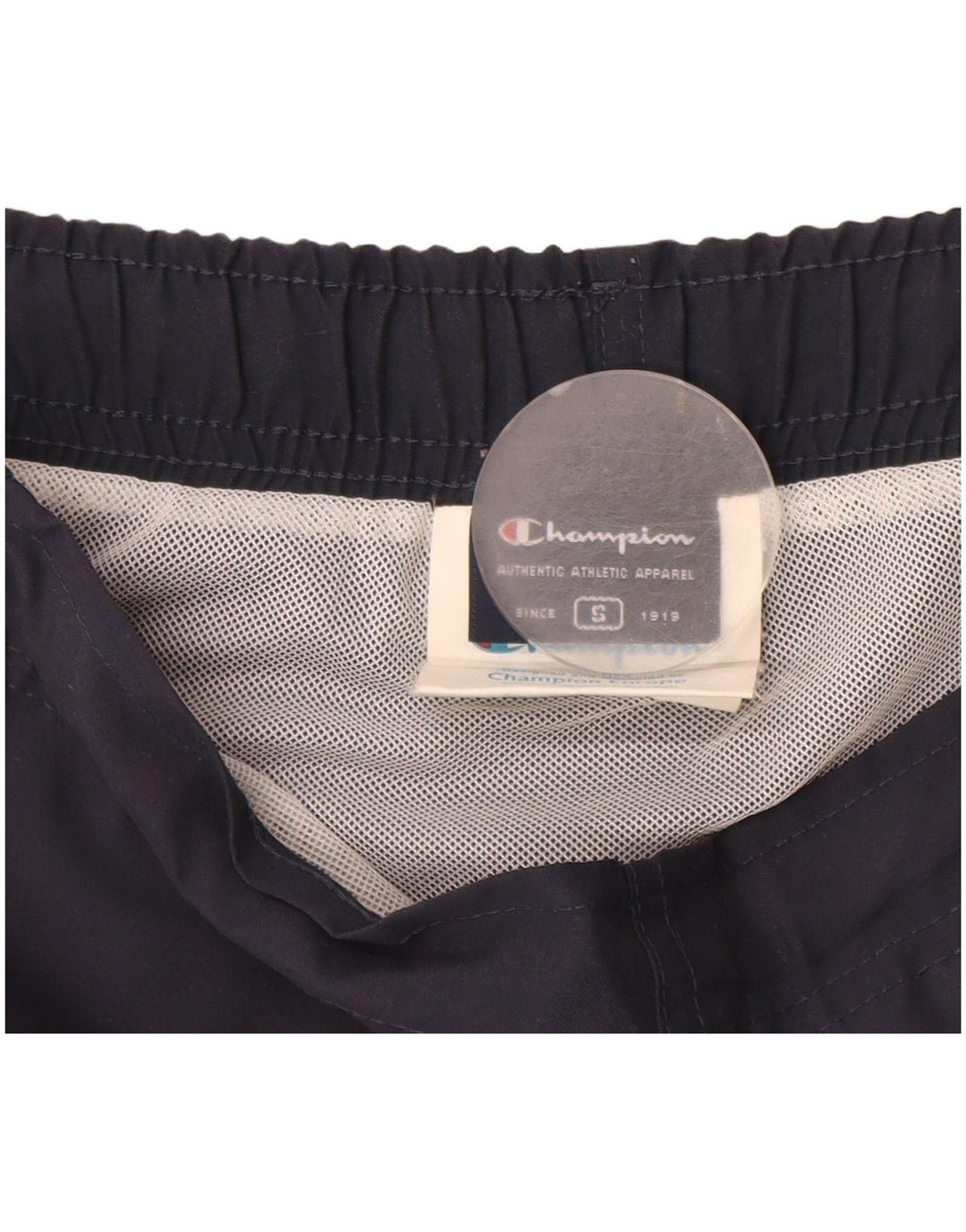 Męskie spodenki kąpielowe Champion, małe, granatowe, poliestrowe