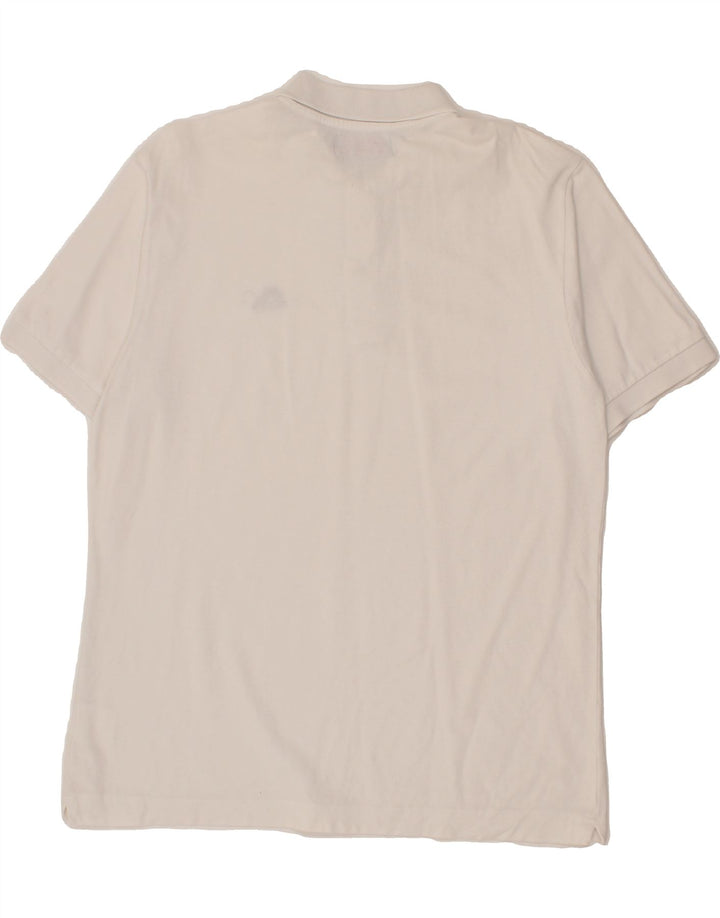 KAPPA Mens Polo Shirt Large White Cotton Vintage Kappa and Second-Hand Kappa from Messina Hembry 