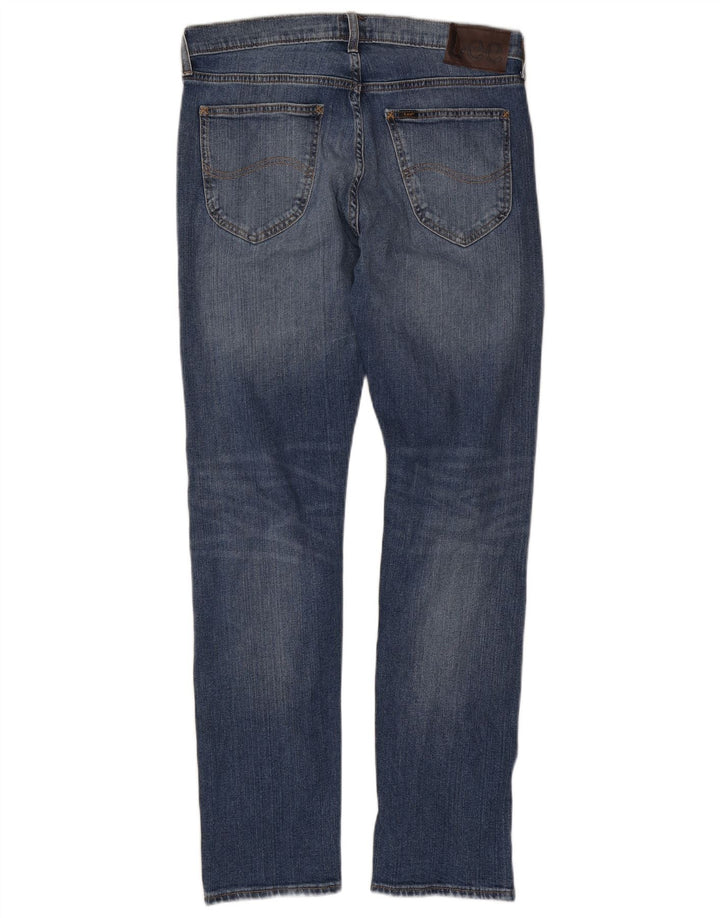 Damskie jeansy LEE Daren Straight W33 L32 Niebieskie bawełniane