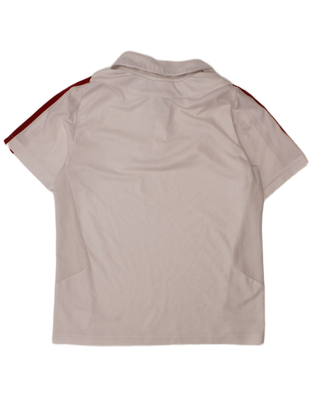 Chłopięca koszulka polo ADIDAS Climacool 9-10 lat, biała, poliestrowa