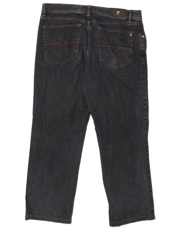 Męskie jeansy Pierre Cardin Dijon Straight W38 L27 Granatowa bawełna