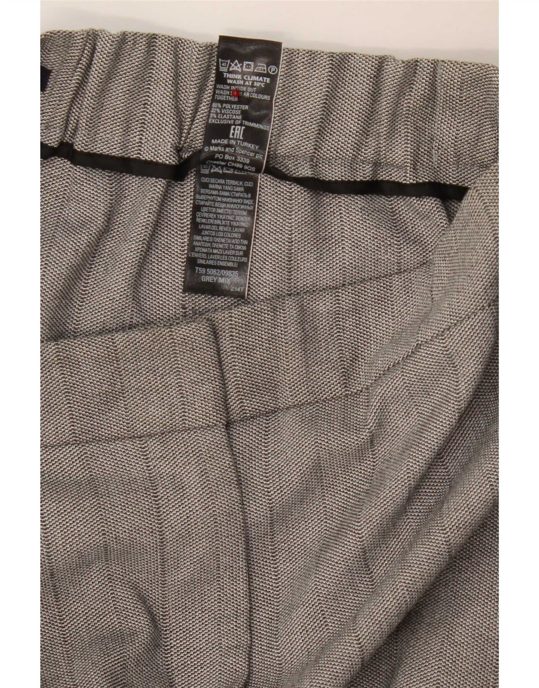 Spodnie damskie Marks & Spencer Straight Capri UK 12 Medium W30 L23 Szare