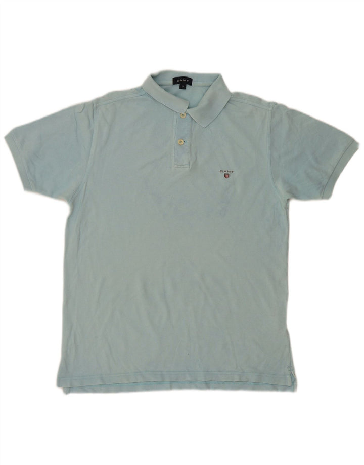 GANT Mens Polo Shirt Medium Blue Cotton