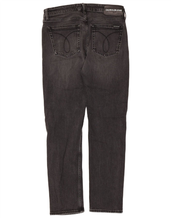 Męskie jeansy Calvin Klein Slim W33 L32 Szara bawełna