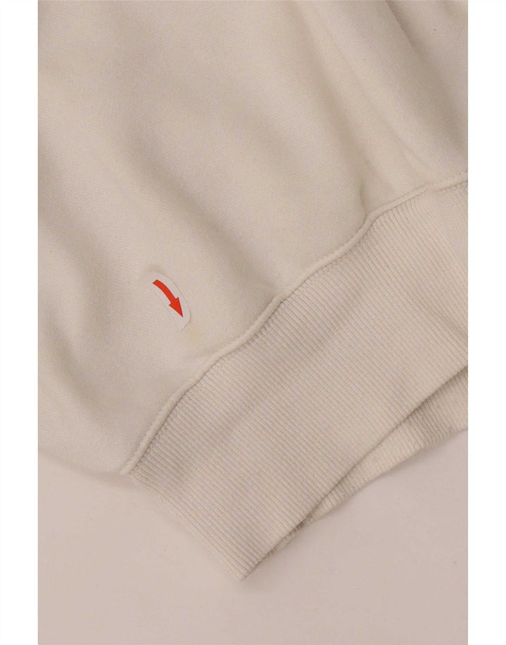 Damska bluza dresowa Nike Oversized Crop Zip Neck Sweter UK 10 Small White