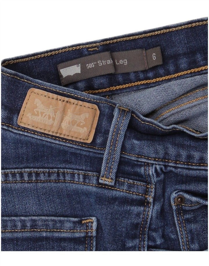 Damskie jeansy LEVI'S 505 Straight US 6 Medium W28 L31 Niebieskie