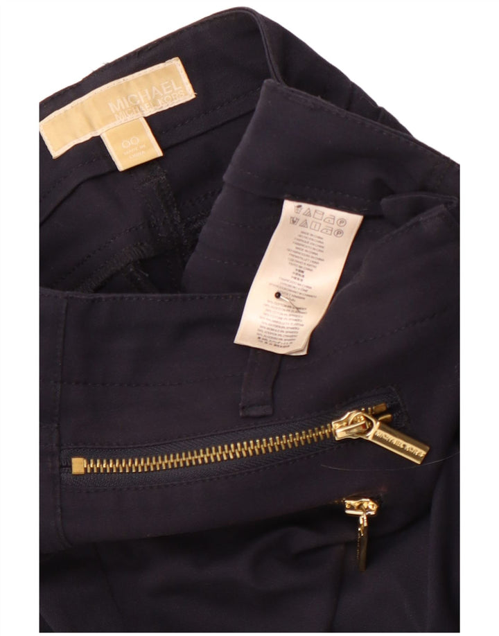 Spodnie damskie MICHAEL KORS Skinny US 00 2XS W26 L28 granatowe
