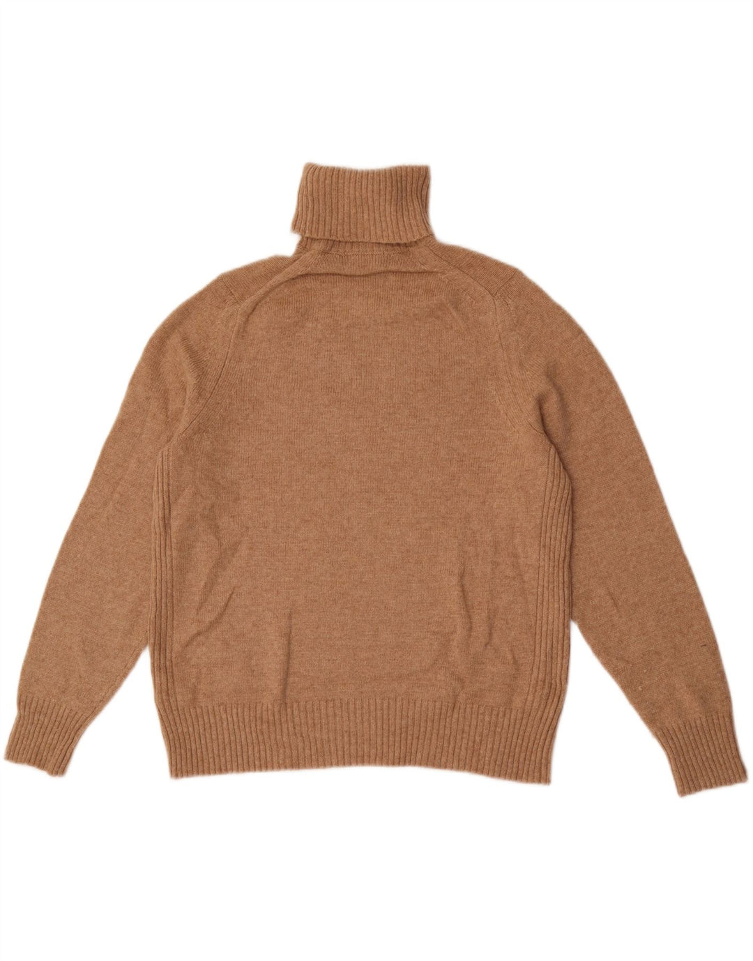 Marks & Spencer Damski sweter z golfem UK 18 XL, beżowy, wełniany