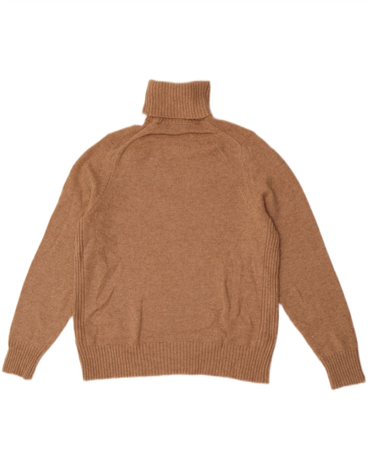 Marks & Spencer Damski sweter z golfem UK 18 XL, beżowy, wełniany