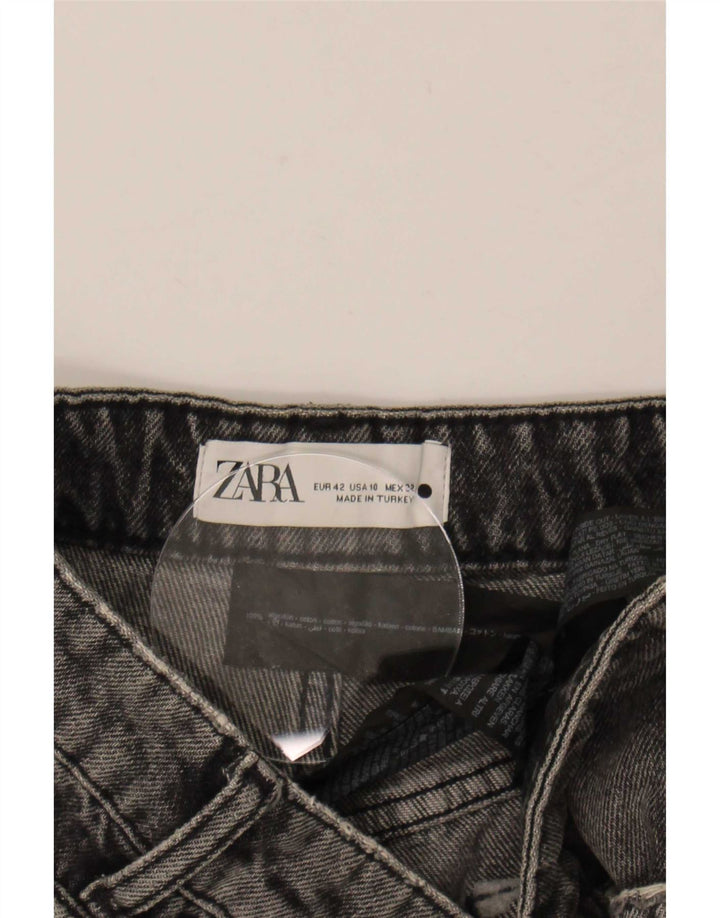 Damskie spodenki jeansowe Zara w trudnej sytuacji EU 42, duże, W32, szara bawełna