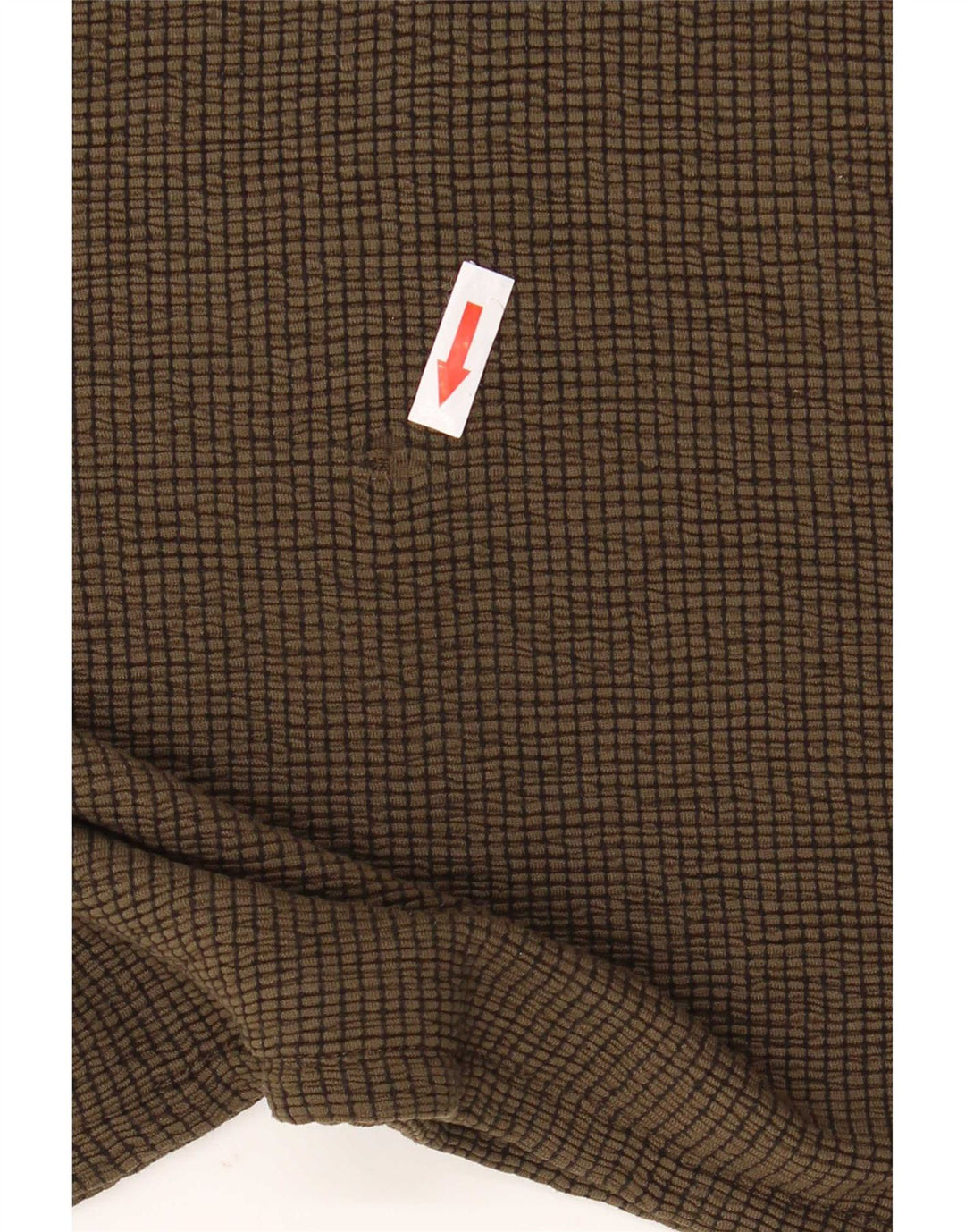 Damski top oversize Zara z rękawem 3/4, UK 14, średni khaki, wiskoza