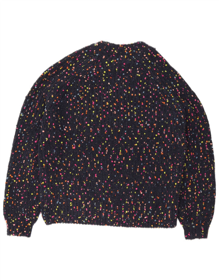 MARKS & SPENCER Damski sweter z okrągłym dekoltem UK 12 Średni granatowy