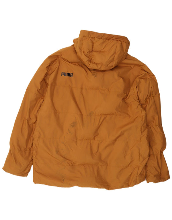 Męska ocieplana kurtka z kapturem Puma UK 42 XL Beżowy poliester