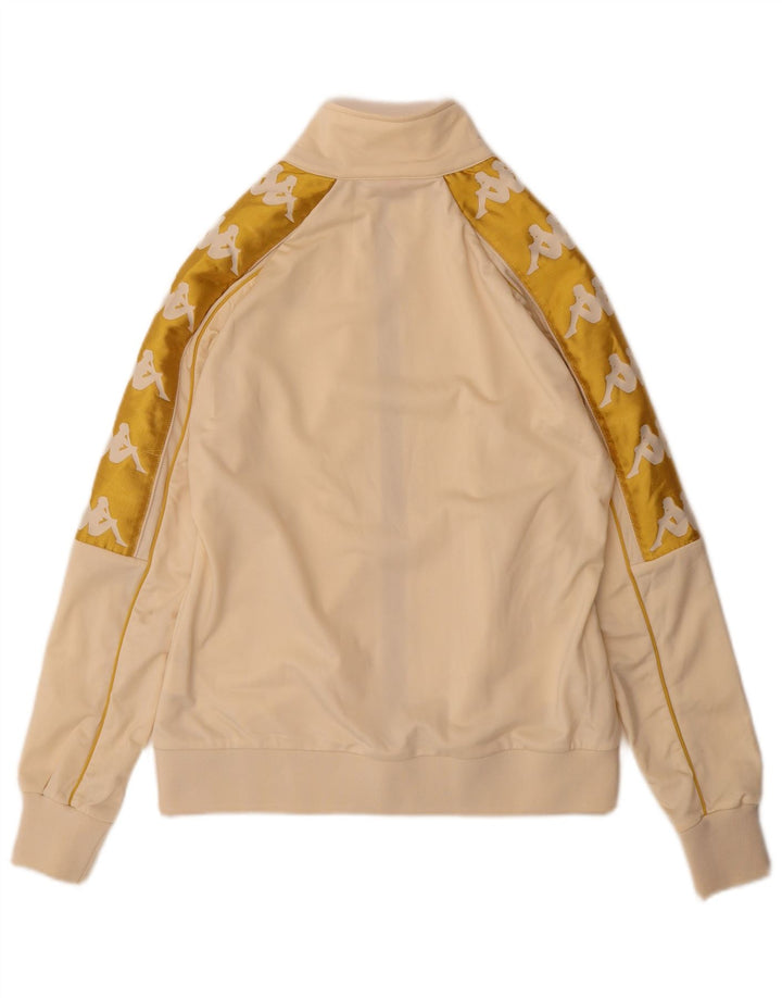 Damska kurtka dresowa Kappa Graphic UK 10 Small Beige Colorblock