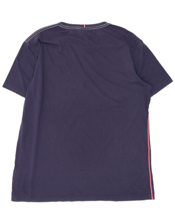 Męski T-shirt z grafiką Gant, 2XL, granatowy, bawełniany