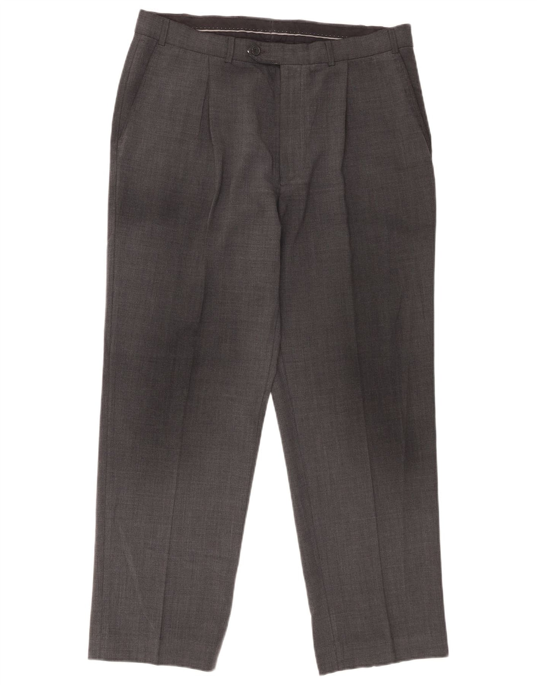 Męskie spodnie garniturowe Marks & Spencer W34 L28 szare