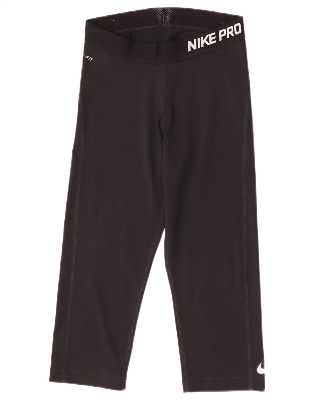 Damskie legginsy Nike Dri Fit Graphic Capri UK 12, średnie czarne