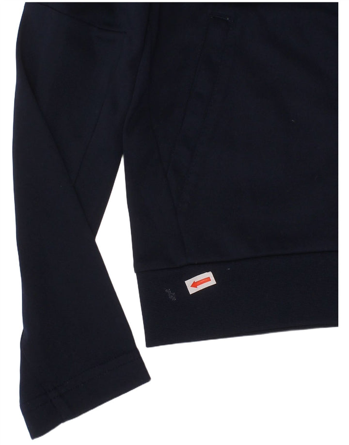 Chłopięcy sweter z kapturem i zamkiem NIKE, 6-7 lat, duży, granatowy, z blokami kolorów