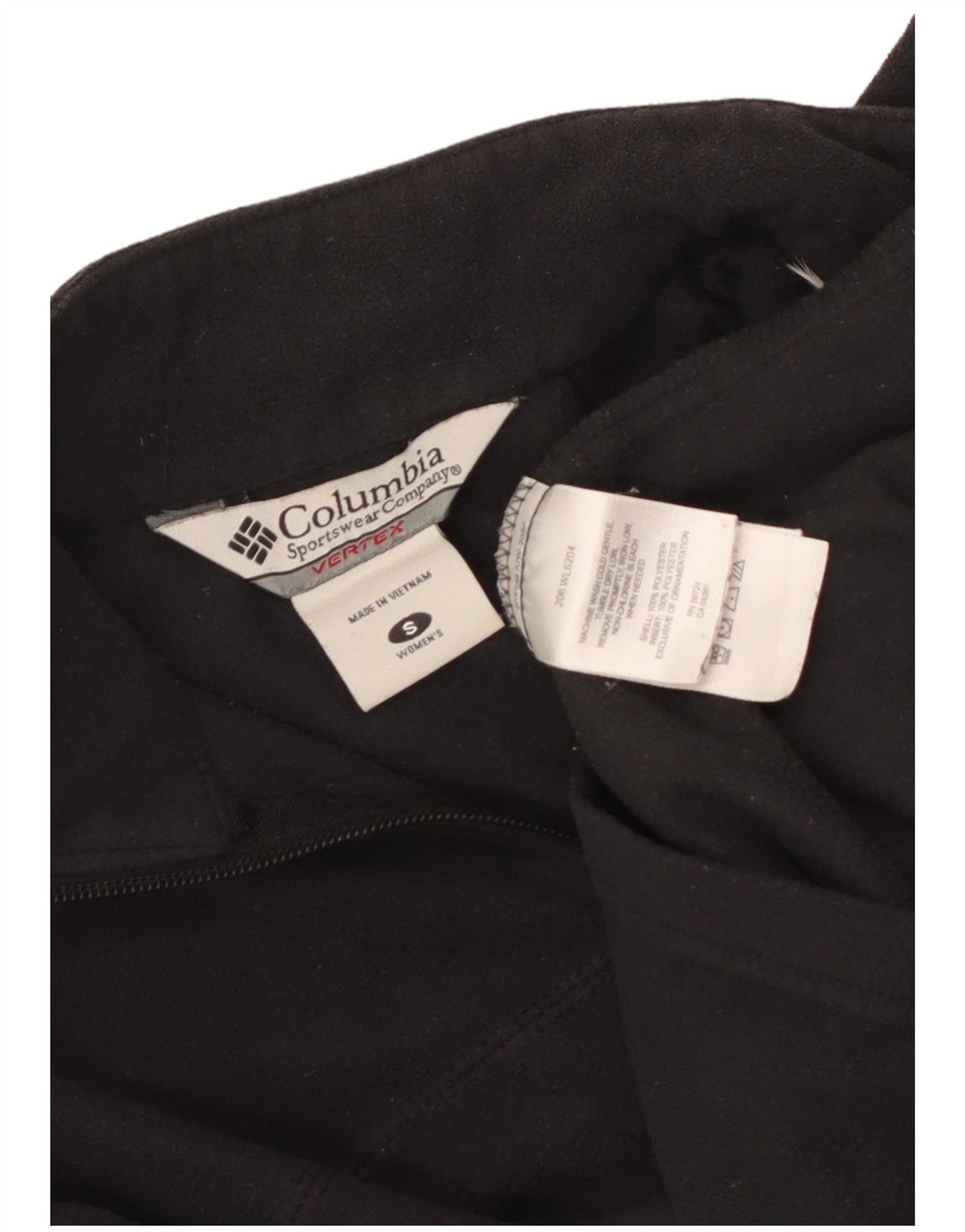Damski sweter polarowy Columbia z zamkiem błyskawicznym UK 10, mały, czarny poliester