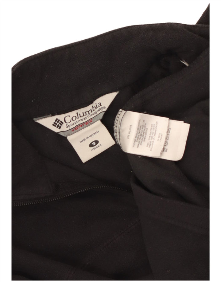 Damski sweter polarowy Columbia z zamkiem błyskawicznym UK 10, mały, czarny poliester
