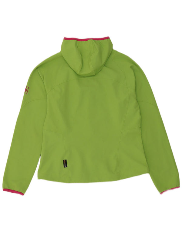 Damska kurtka dresowa z kapturem Jack Wolfskin, UK 12/14, średnia zieleń