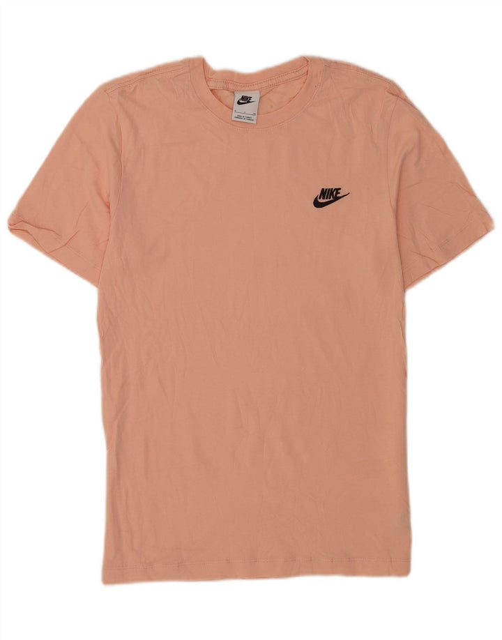 T-shirt męski Nike, mały, różowy, bawełniany