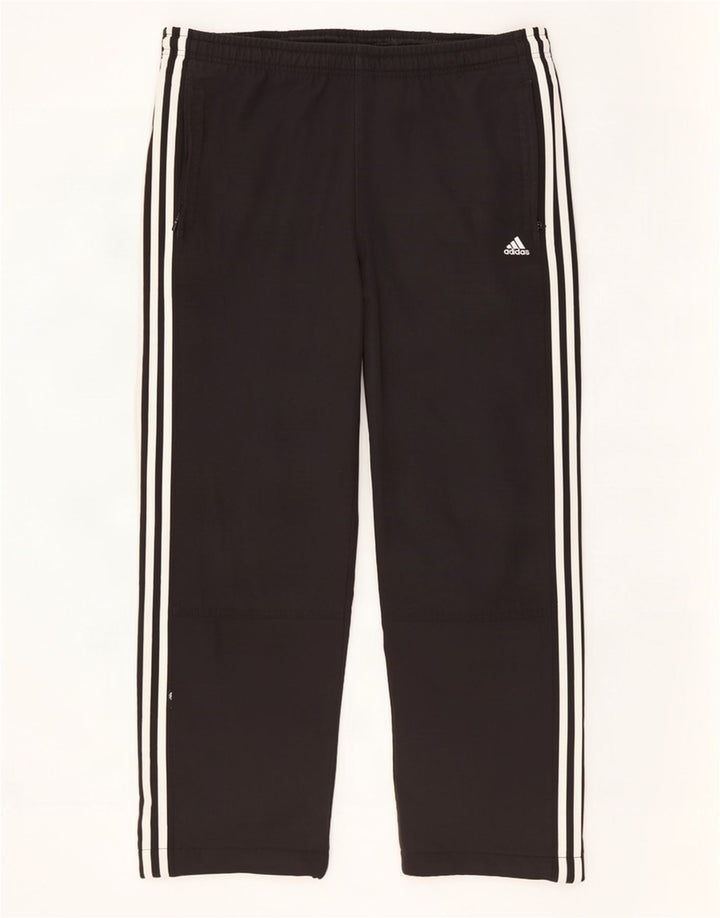 Męskie spodnie dresowe Adidas, średni czarny poliester