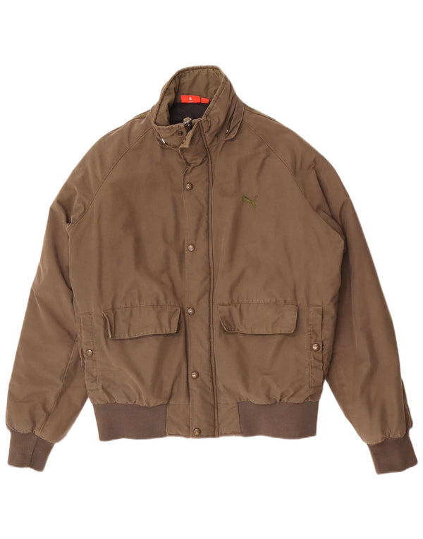 Męska kurtka bomberka Puma UK 40, duża bawełna khaki