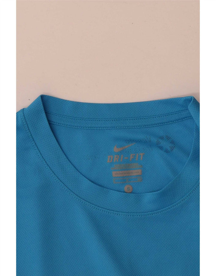 Męski T-shirt Nike Dri Fit z grafiką, mały, niebieski