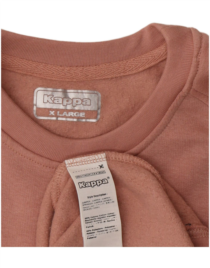 Męska bluza Kappa XL Różowa bawełna