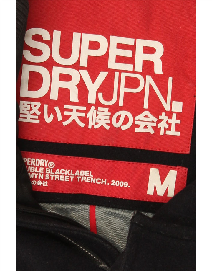 Męska kurtka wojskowa Superdry Graphic UK 38 Średni granatowy wełniany