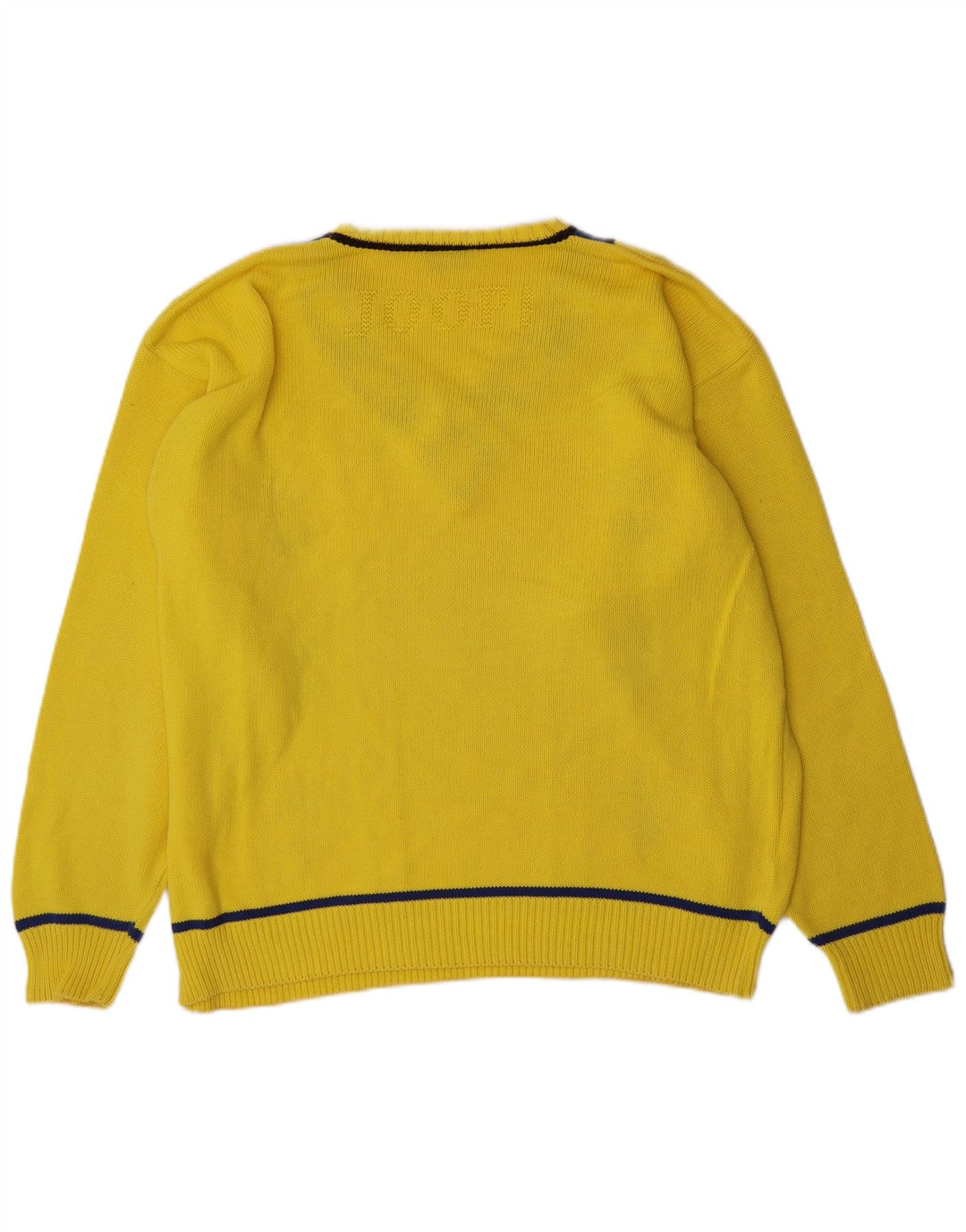 Męski sweter Joop z dekoltem w kształcie litery V IT 54 XL Żółty Argyle/Diament