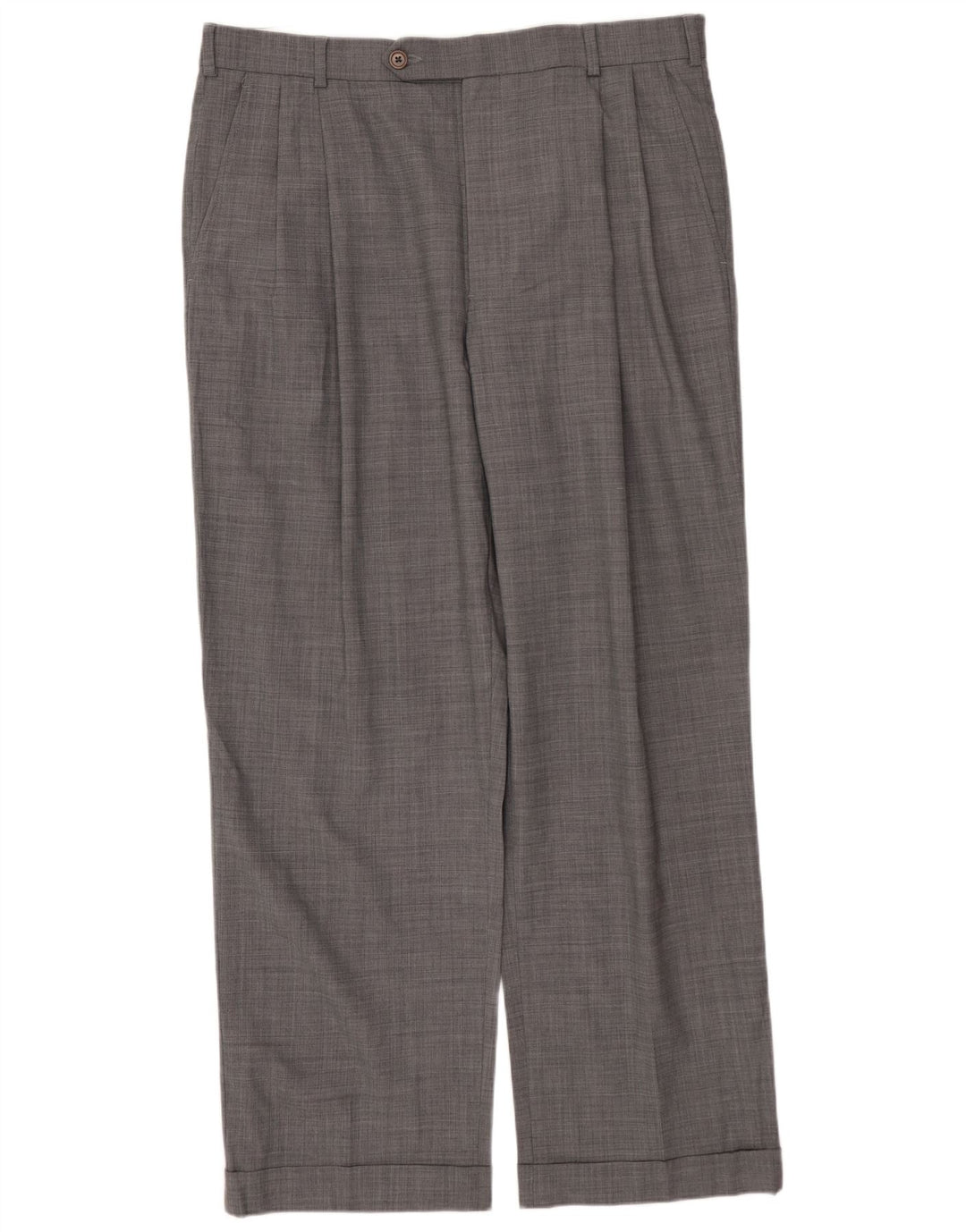 BROOKS BROTHERS Męskie 346 Dwuczęściowy garnitur zapinany na 2 guziki UK 42 XL W34 L29 Szara wełna